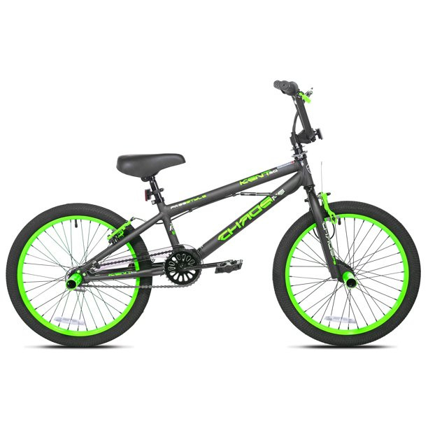 Kent Bicycles 20 In. Chaos Boy's Bike， Matte Black And Green