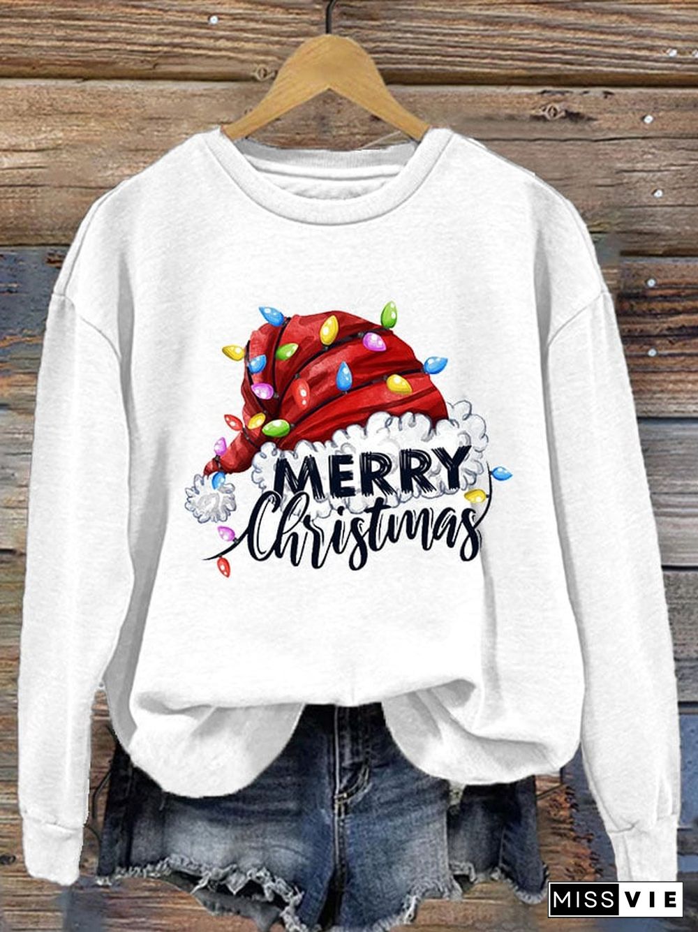 Christmas Women's Printed Long Sleeve Sweatshirt