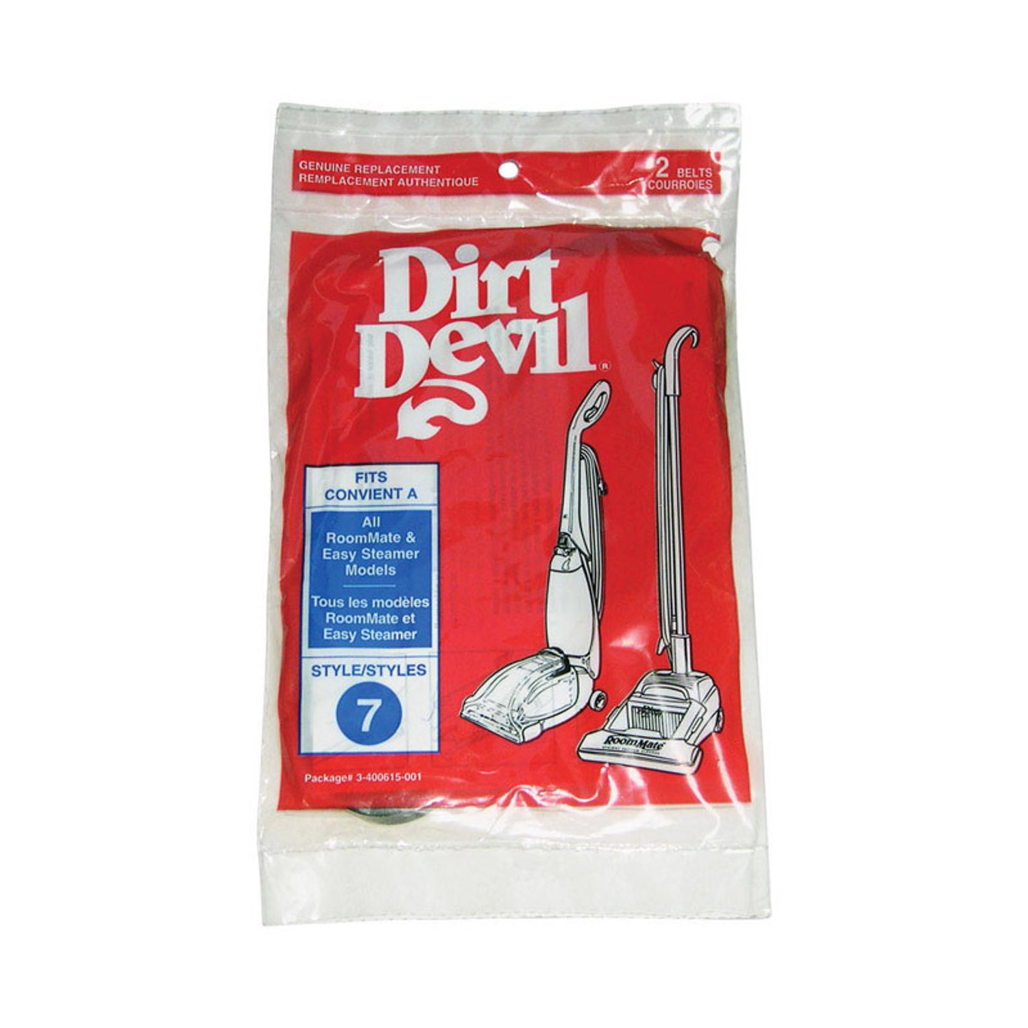 Dirt Devil Vacuum Belt For Belt 2 pk