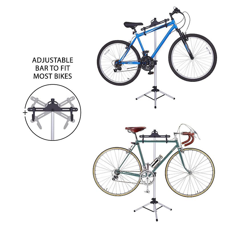 RaxGo Freestanding and Foldable Design， Adjustable Bike Storage Rack