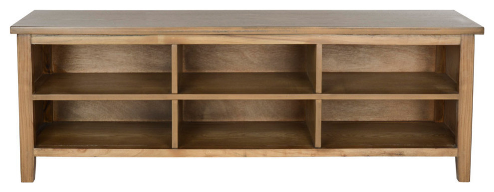 Adele Low Bookshelf Oak   Transitional   Entertainment Centers And Tv Stands   by Rustic Home Furniture Deco  Houzz