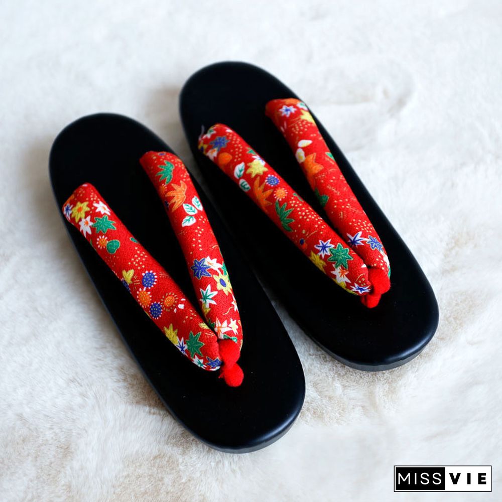 Print Japanese Kimono Slippers