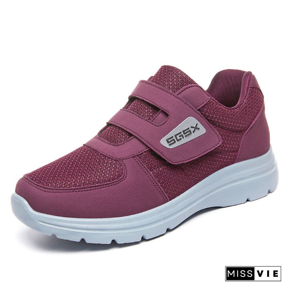 Women's Velcro Lightweight Casual Soft Sole Sneakers