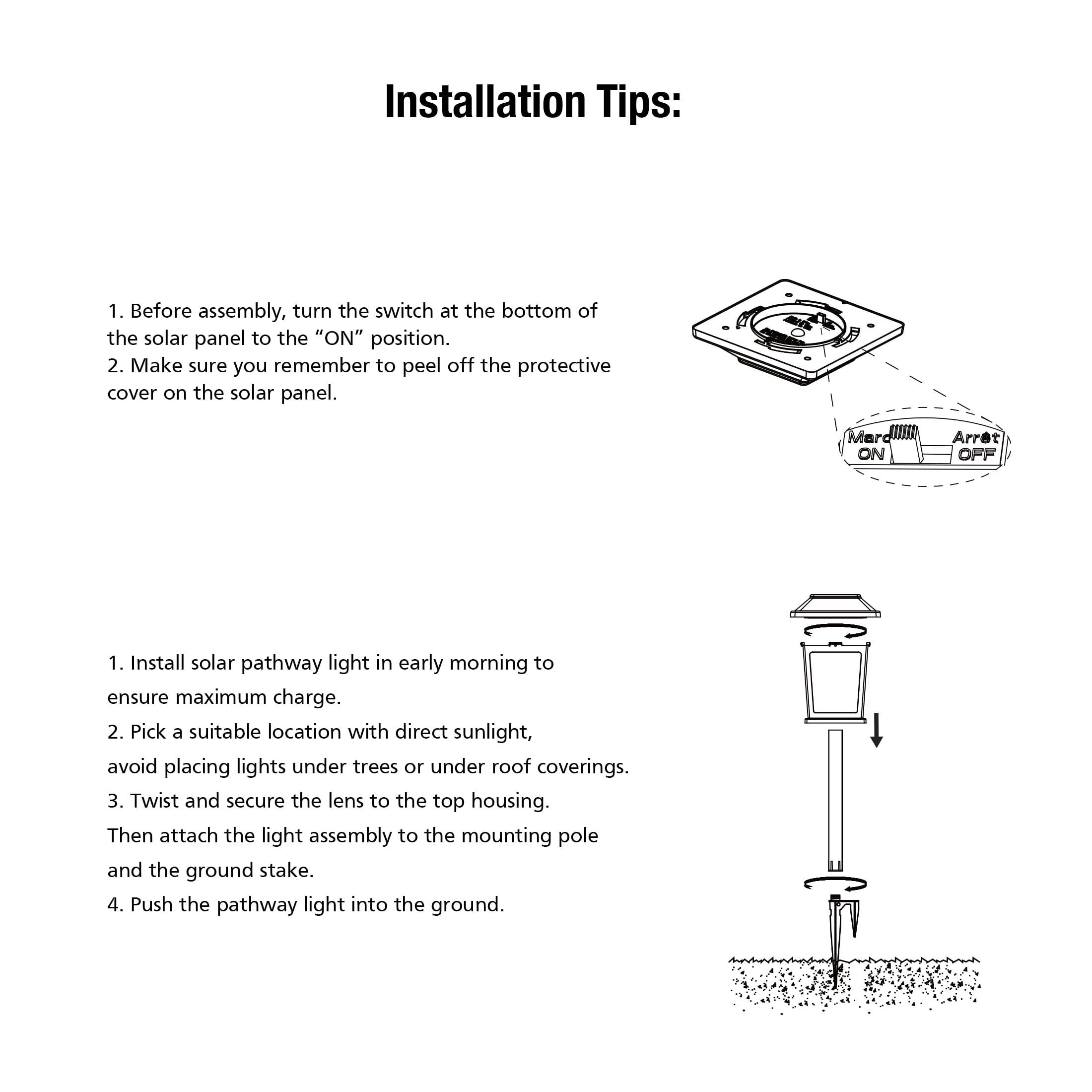 Better Homes and Gardens Solar Powered Black Metal LED Landscape Pathway Light， 30 Lumens