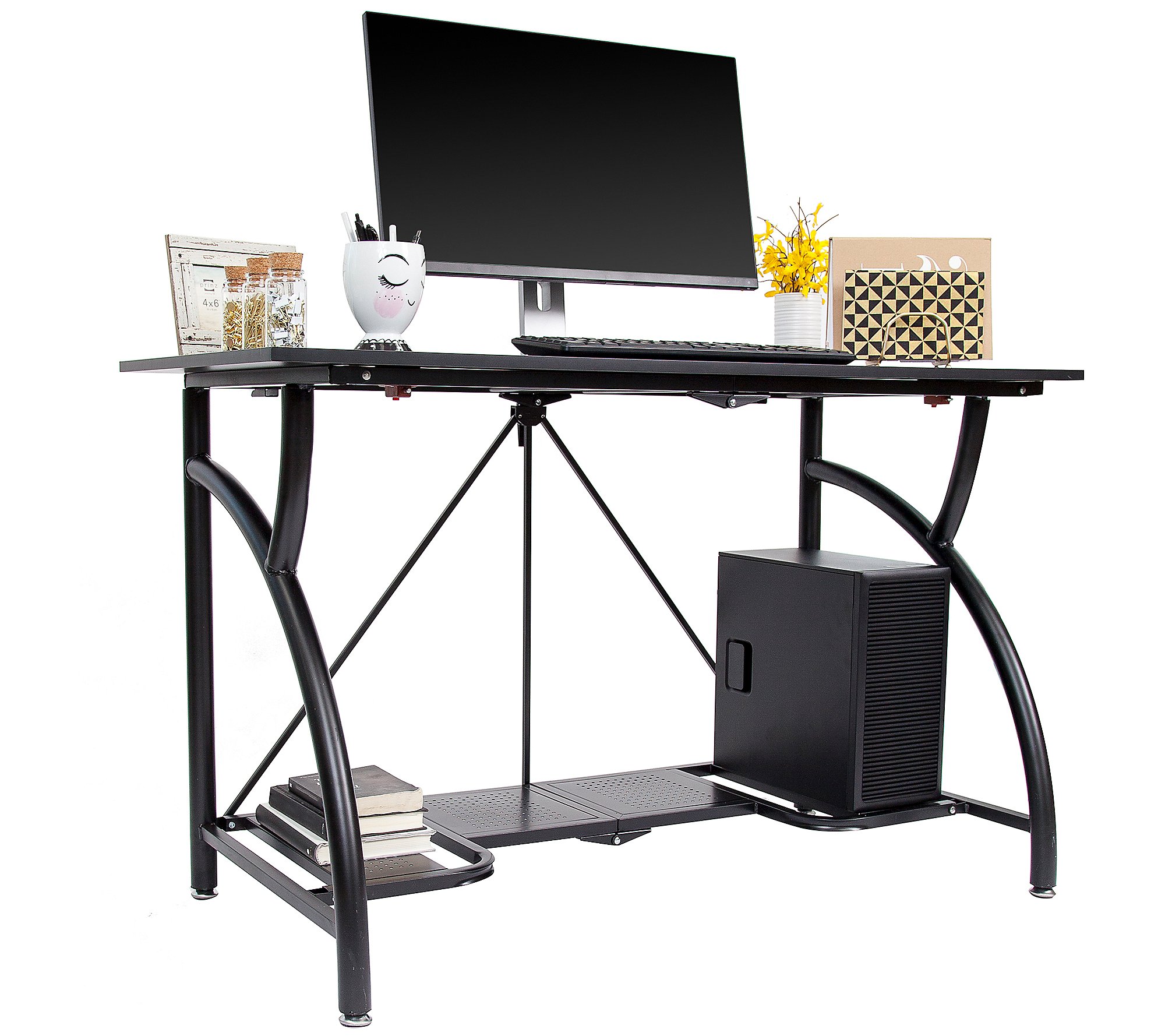 Origami Computer Desk Black