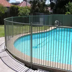 Popular Design Hot Sale Metal Aluminum Flat Top  Fence Panel For Garden Pool Fence