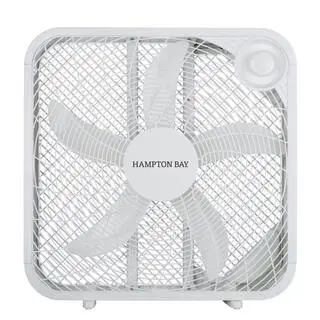 Hampton Bay 20 in. 3-Speed Indoor Box Fan in White FB50-16H