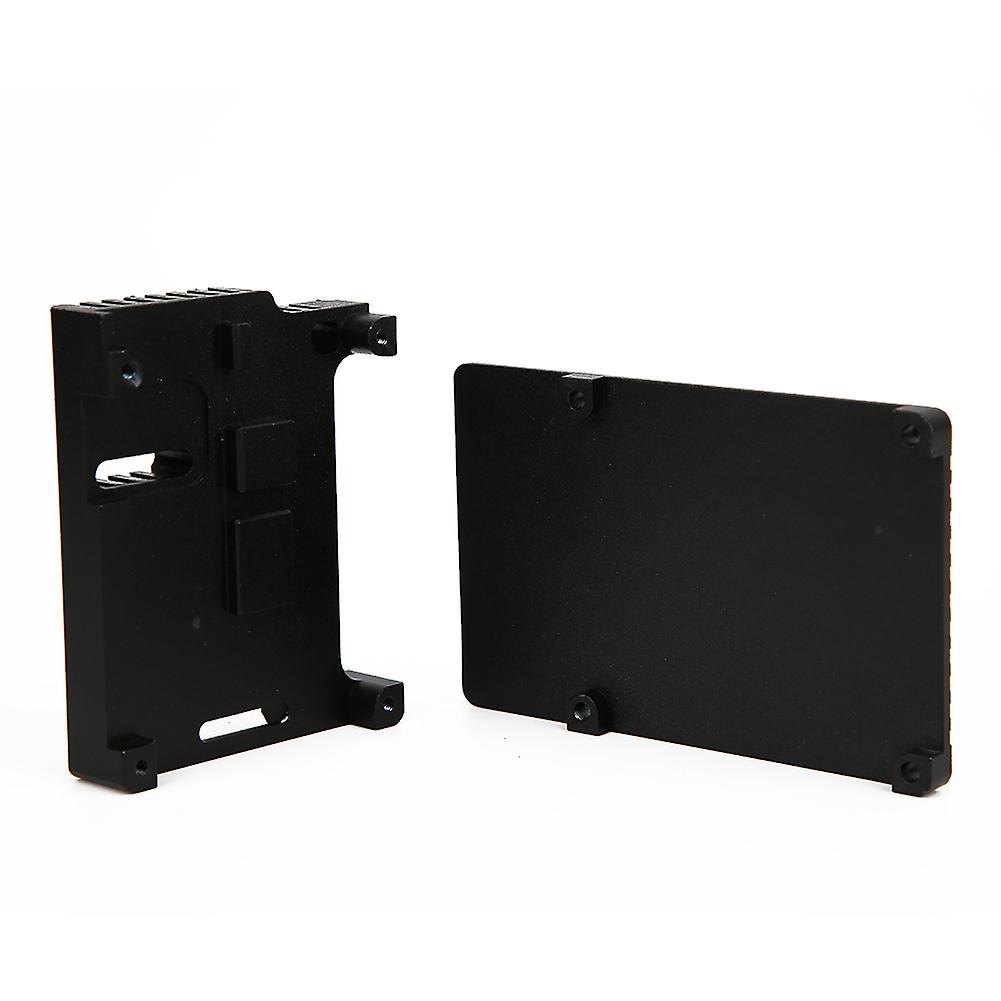 Black Aluminum Alloy Case Ultra Thin Design Fit For Raspberry Pi 4 Model B/b   Heat Dissipation