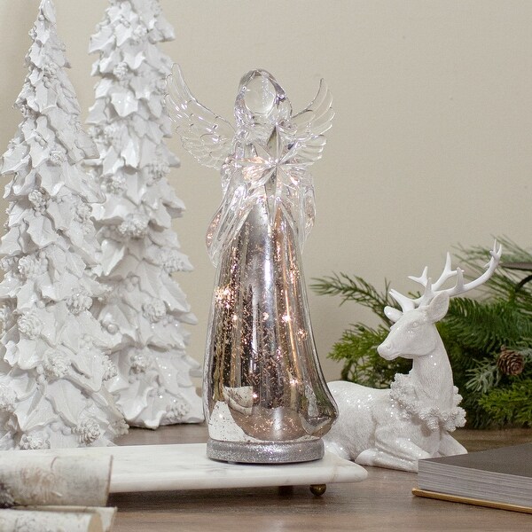 13 lighted angel holding a star christmas tabletop figurine