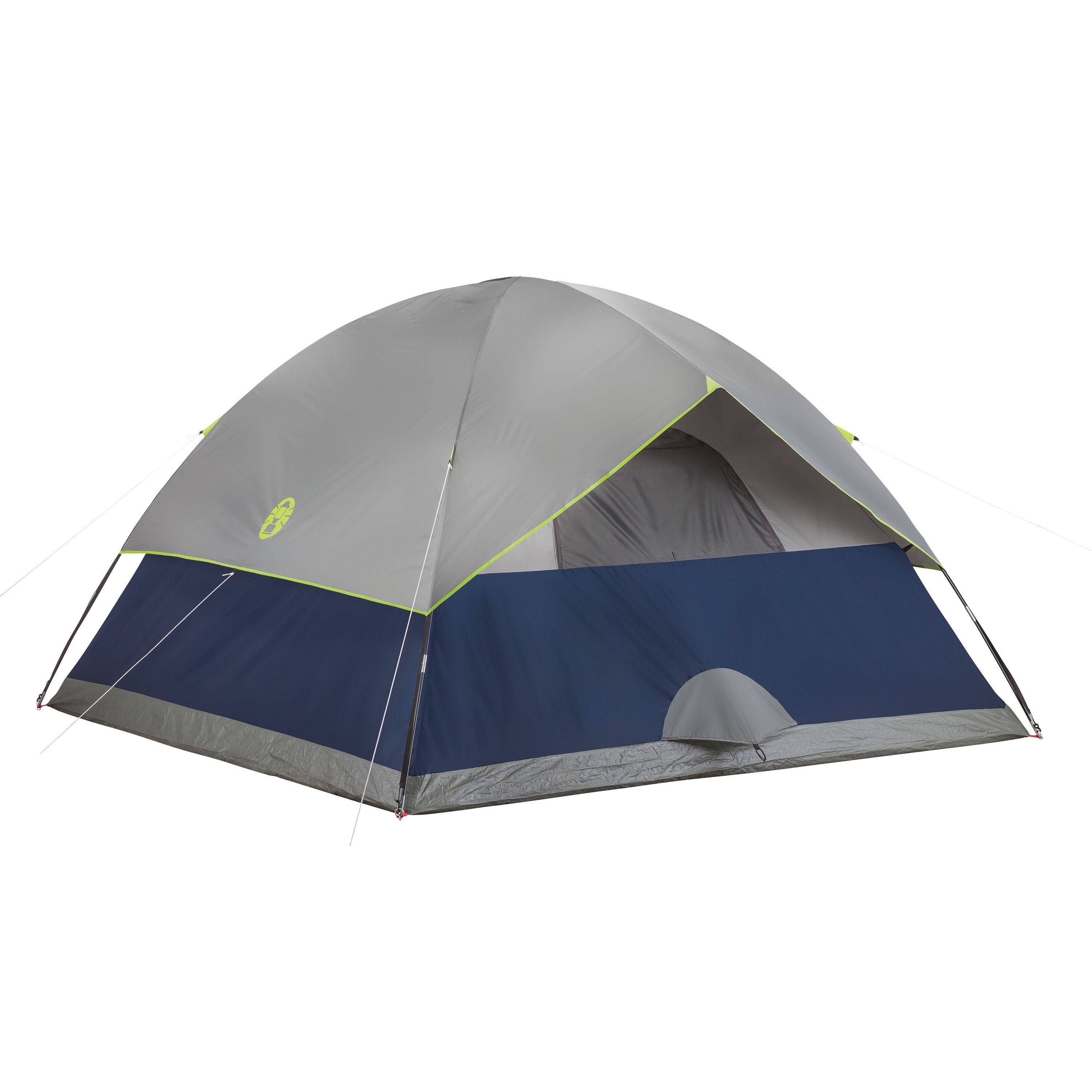 Coleman 6-Person Sundome Dome Camping Tent， Blue