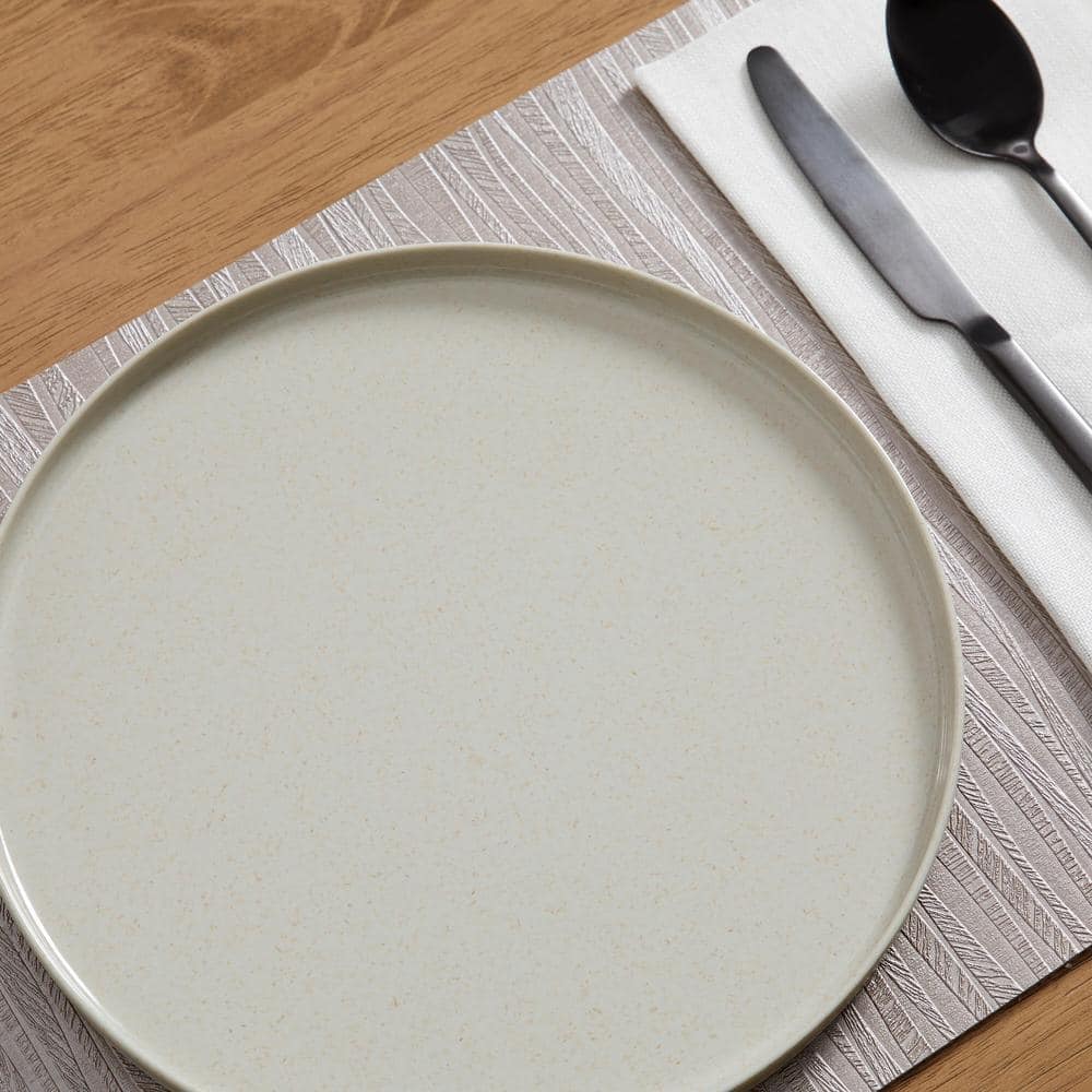 Home Decorators Collection Trenblay Coupe Melamine Dinner Plates in Natural Beige (Set of 6) TPL1105MPDFD