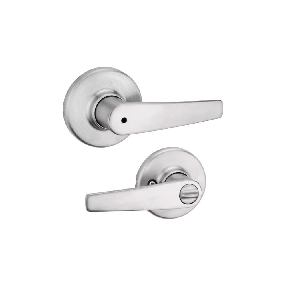 Satin Chrome Bed/Bath Delta Privacy Door Lever Set