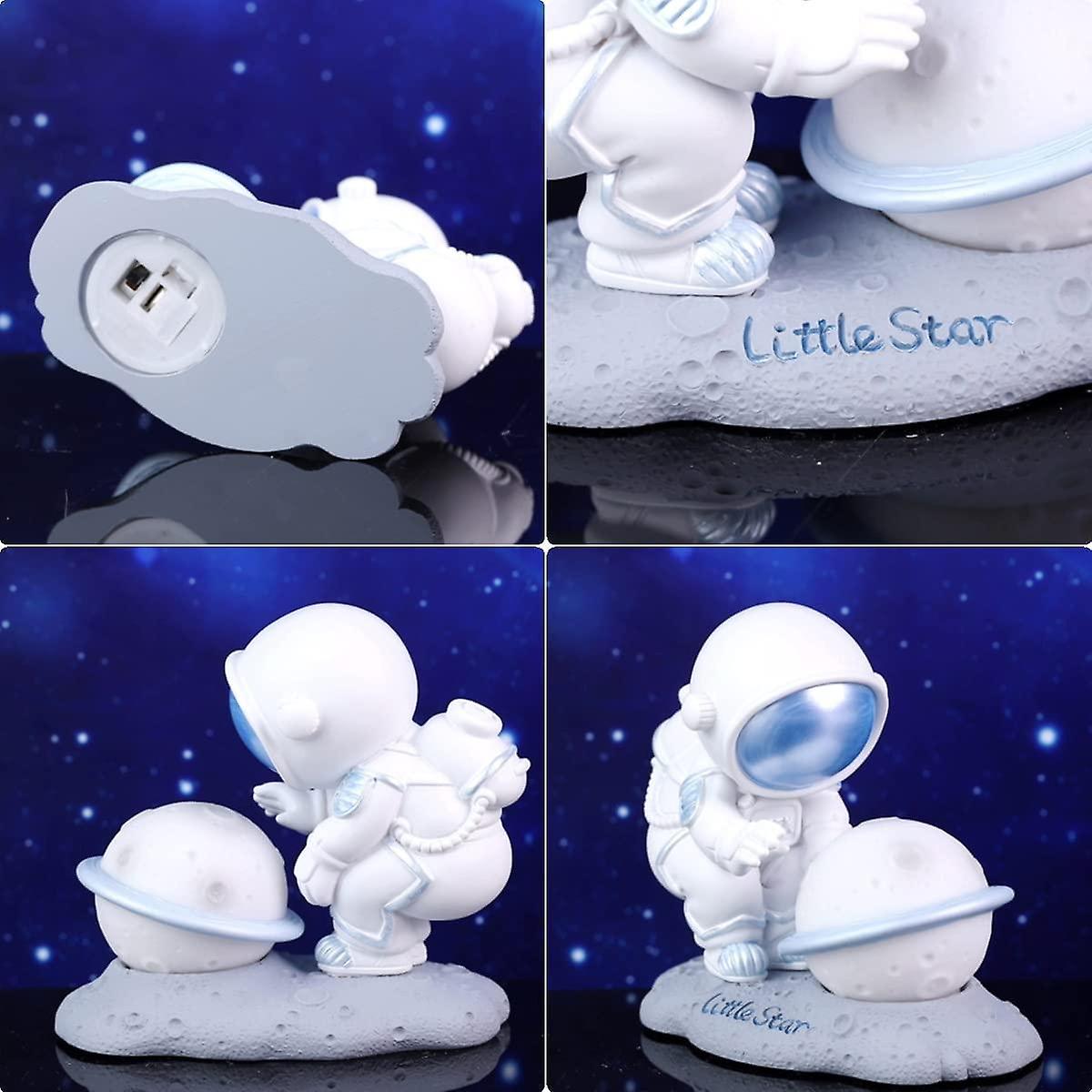 Moon Lamp Astronaut Night Light For Kids Led Spaceman Desktop Creative Moon Decor Light For Bedroom Room Great Gift For Children Boys Girls