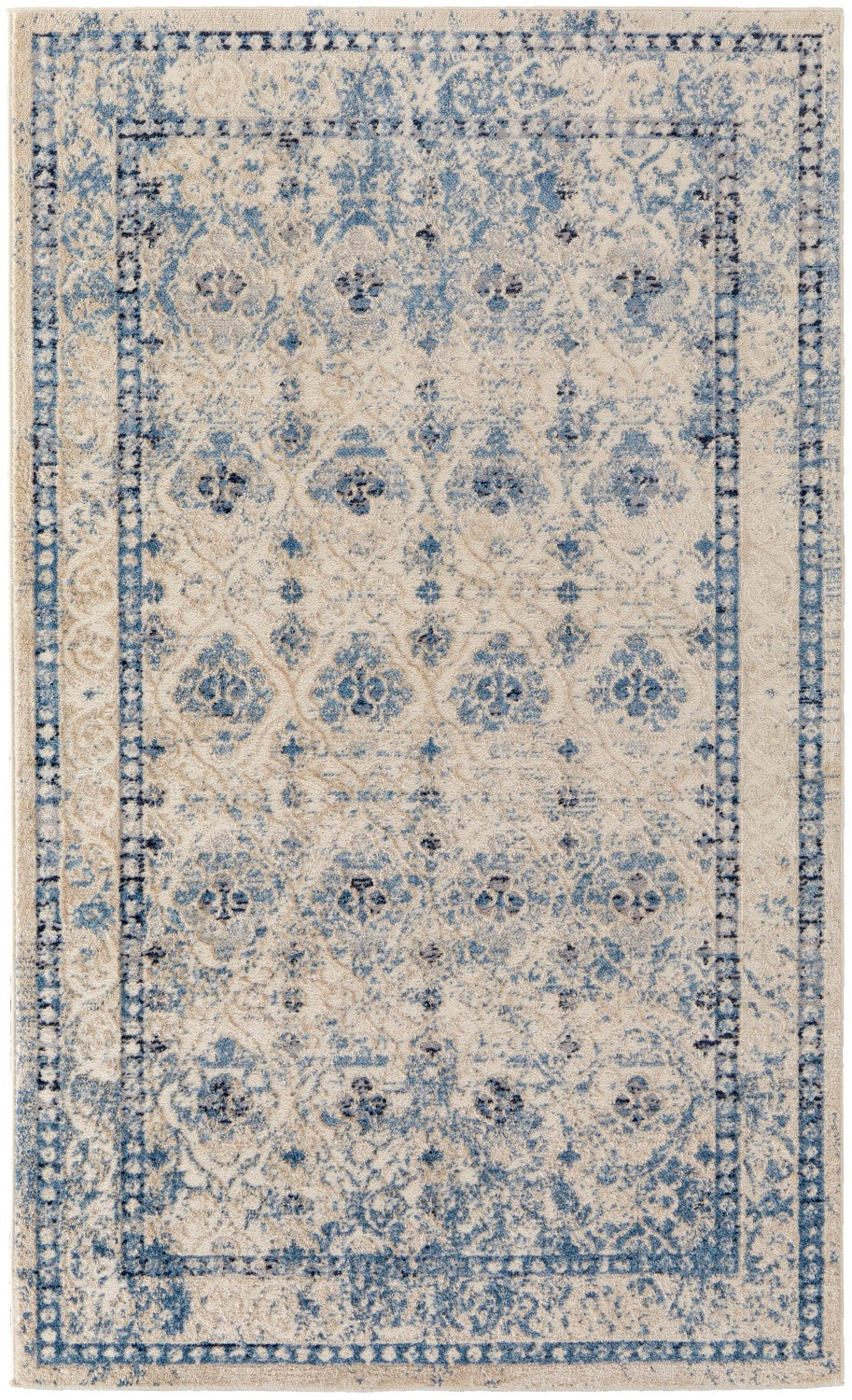 Wyllah Diamond Blue / Ivory Rug