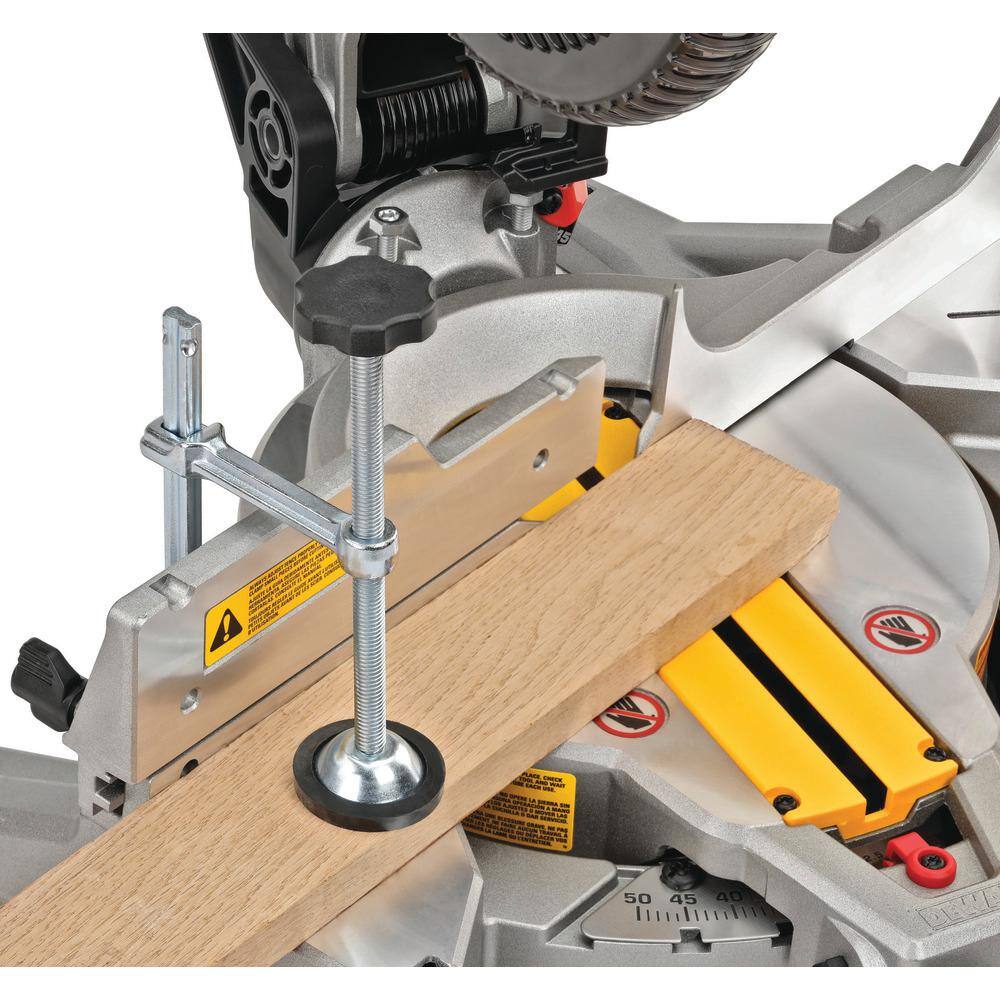 DW 15 Amp Corded 10 in. Compound Single Bevel Miter Saw and Heavy-Duty Work Stand with Miter Saw Mounting Brackets DWS713WDWX725B