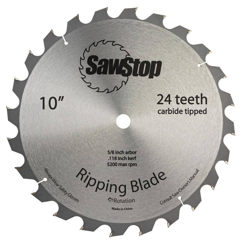 SawStop 24-Tooth Ripping Table Saw Blade BTS-R-24ATB