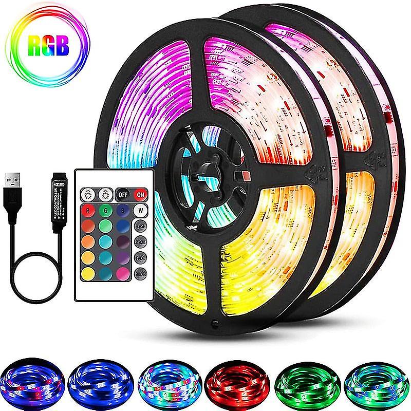 1m-20m Led Strip Light Rgb 2835 Flexible Lamp Tape Usb Bluetooth Control Tv Screen Luces Party Holiday Gift Bedroom Decoration