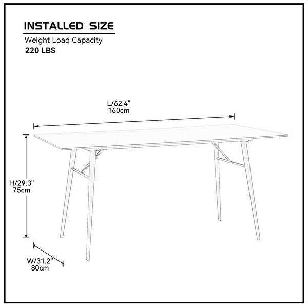 White Sintered Stone Dining Table Porcelain Kitchen Table