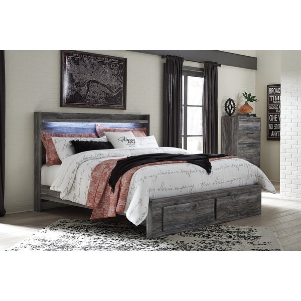 Signature Design by Ashley Baystorm Smoky Gray Panel Headboard - - 21642746