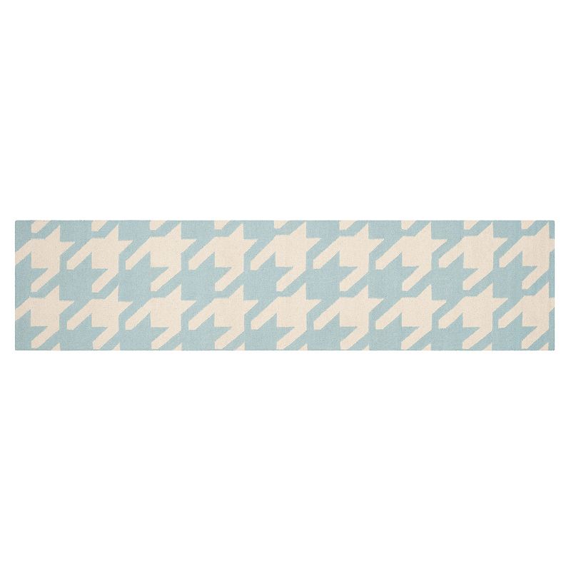 Safavieh Dhurries Houndstooth Handwoven Flatweave Wool Rug