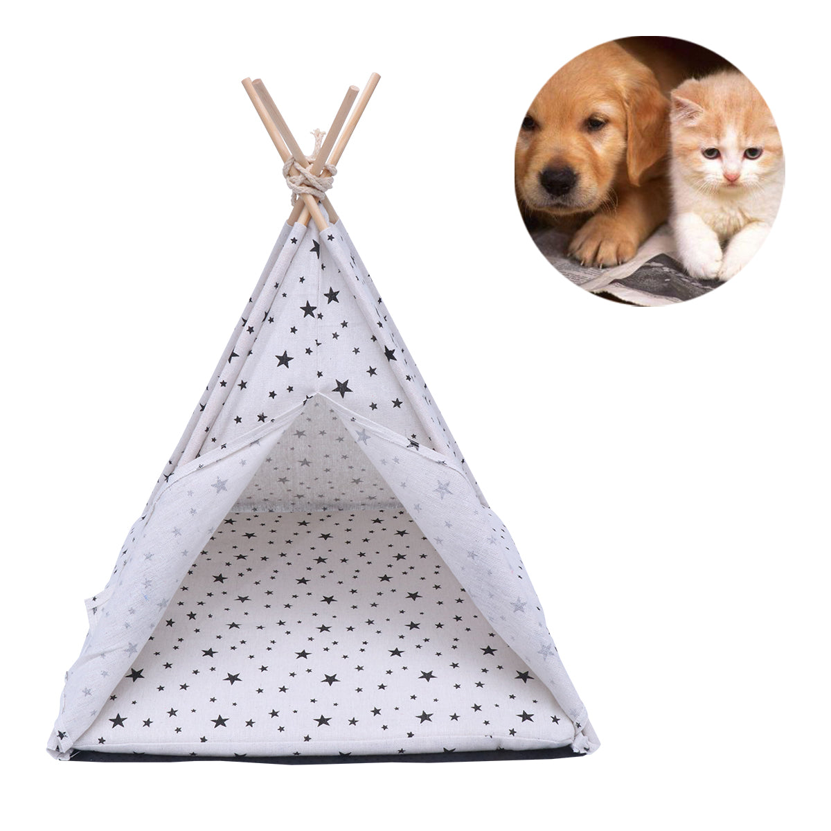 BESTONZON Little Pets Dog Kennel And Cat Bed House for Pets Portable Tent Washable Breathable Cage