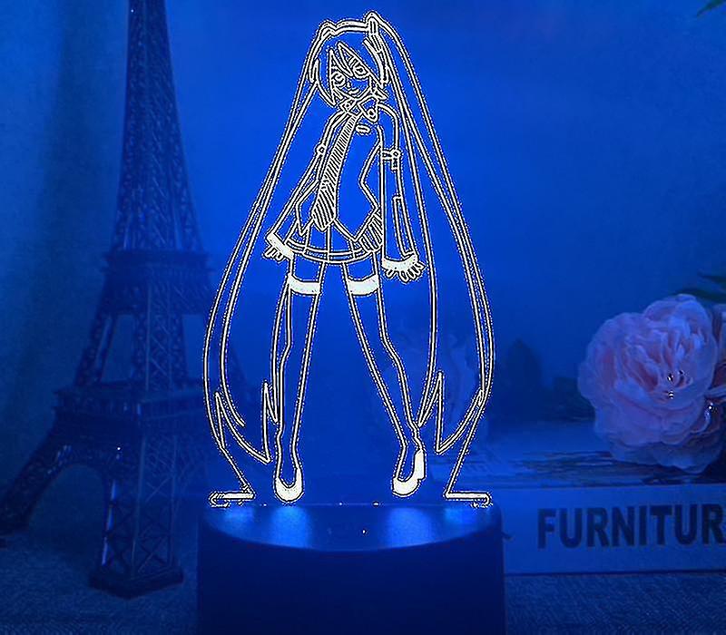 3d Xiaoye Hatsune Miku Anime Series Usb Creative Gift Desk Lamp A1 Black Touch Colorful Xq-yd2513