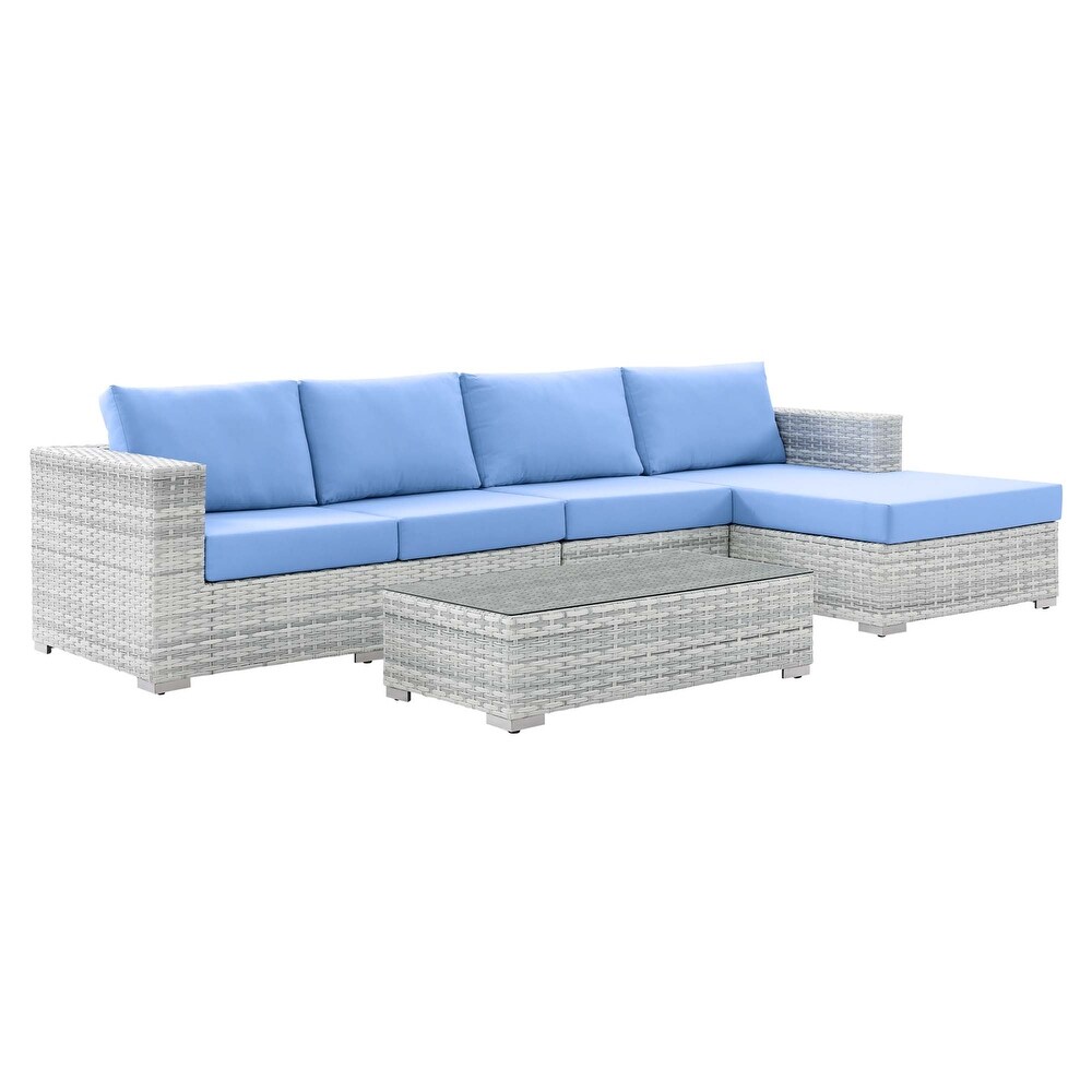 Convene 4 Piece Outdoor Patio Sectional Set