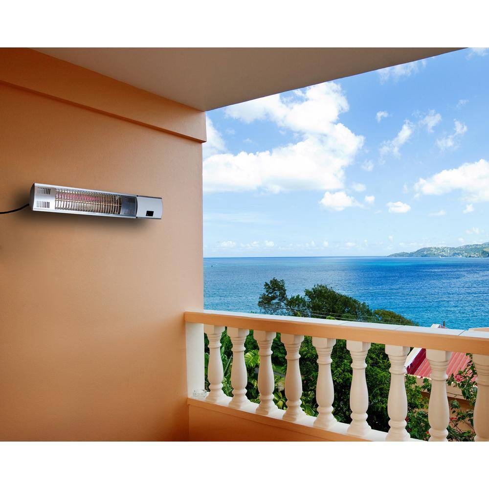 EnerG+ 1500-Watt Infrared Wall-Mounted Electric Outdoor Heater with Remote HEA-21545