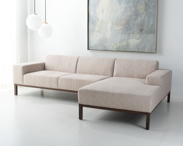 Safavieh Couture Dove Mid Century Sectional   Transitional   Sectional Sofas   by Safavieh  Houzz