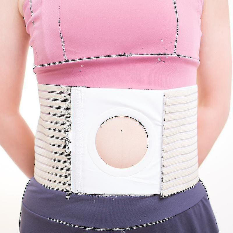 Adjustable Ostomy Hernia Belt (hole 3.14) Unisex Stoma Support With Stoma Opening For Colostomy Bag To Prevent