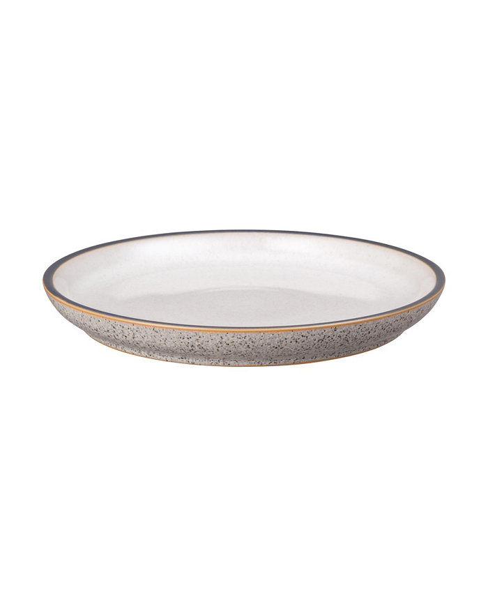 Denby Studio Craft Grey White Medium Coupe Plate