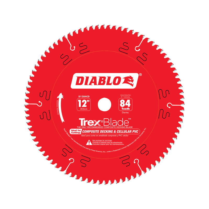 Diablo TrexBlade 12 in. D X 1 in. TiCo Hi-Density Carbide Saw Blade 84 teeth 1 pk