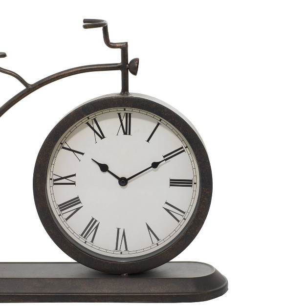 Metal Bike Vintage Clock Black Olivia amp May