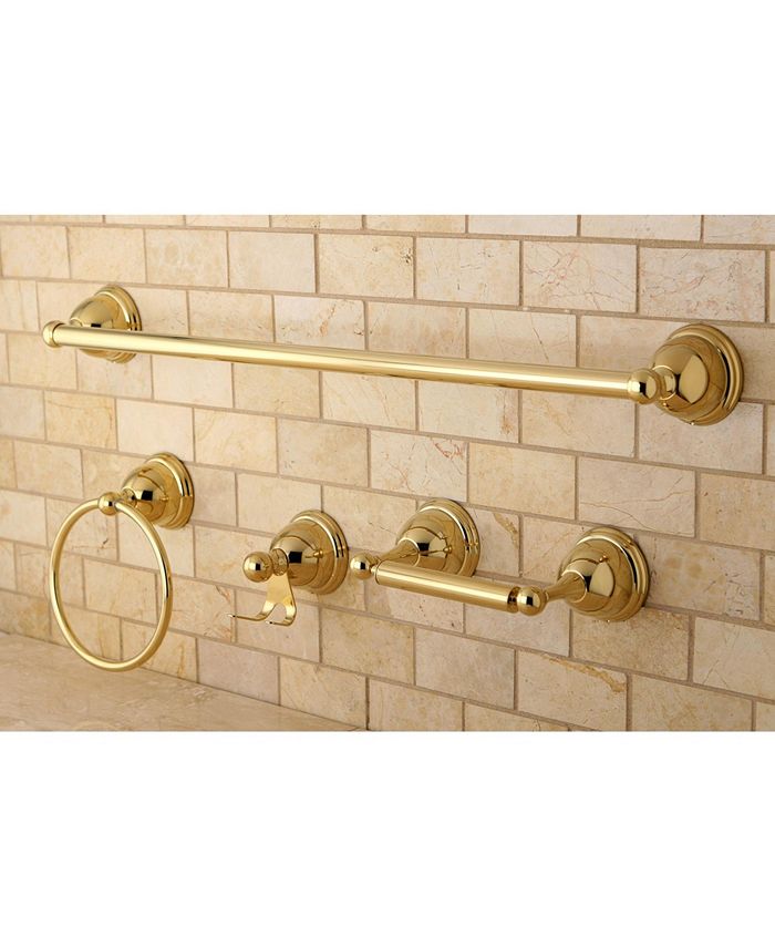 Kingston Brass Restoration 4-Pc. Towel Bar Bathroom Hardware Set