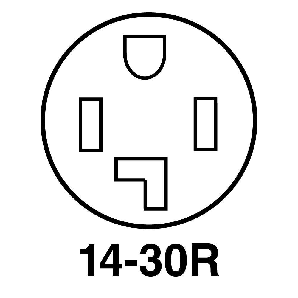 Legrand Pass  Seymour 30 Amp 125250-Volt NEMA 14-30R Flush Mount Power Outlet 3864CC6