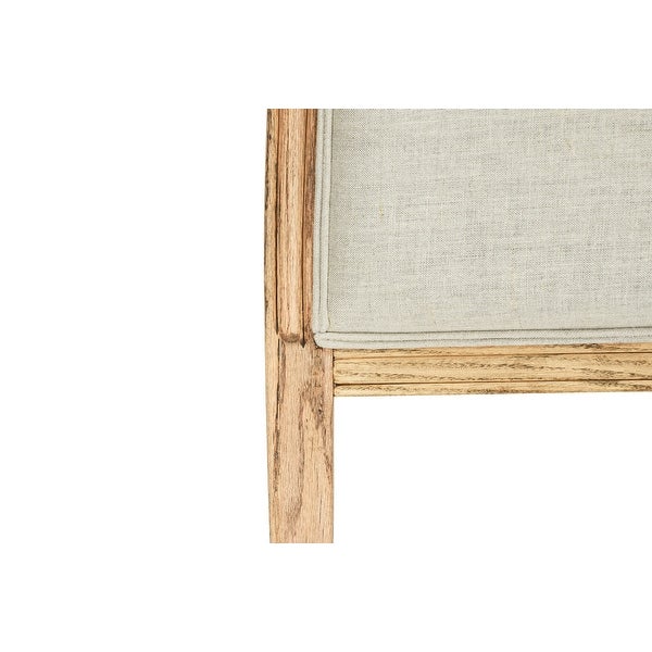 Oak and Linen Headboard - - 34802402