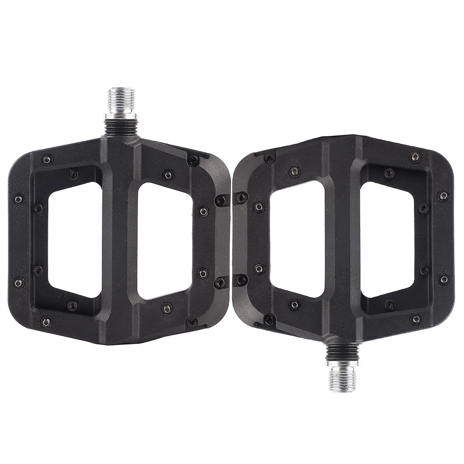 2pcs/set Outdoor Bicycle Sealed Bearing Pedal Mountain Road Cycling Platform Bike Part Black