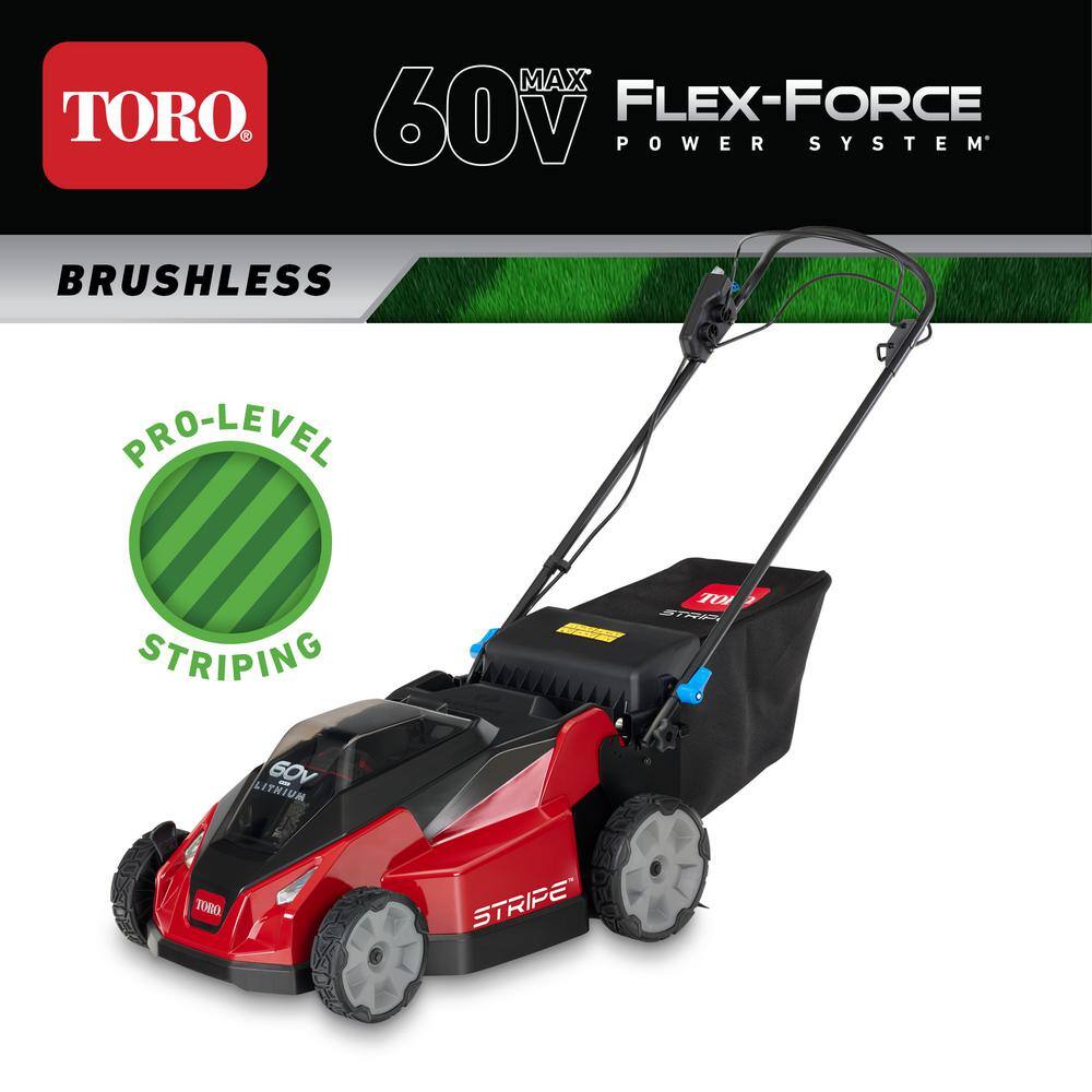 Toro 60V MAX 21 in. Stripe Dual-Blades Electric Self-Propelled Mower - Tool Only 21623T