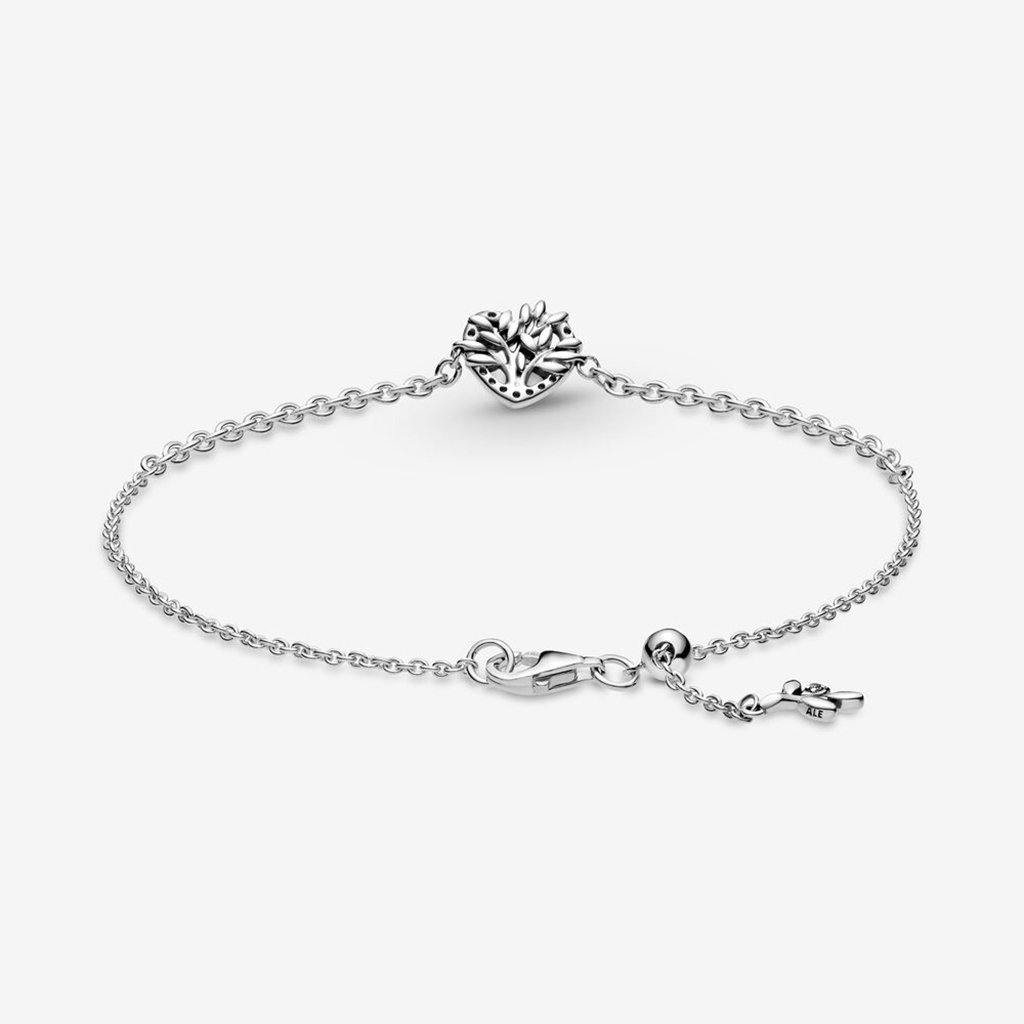 PANDORA  Heart Family Tree Chain Bracelet (7.9