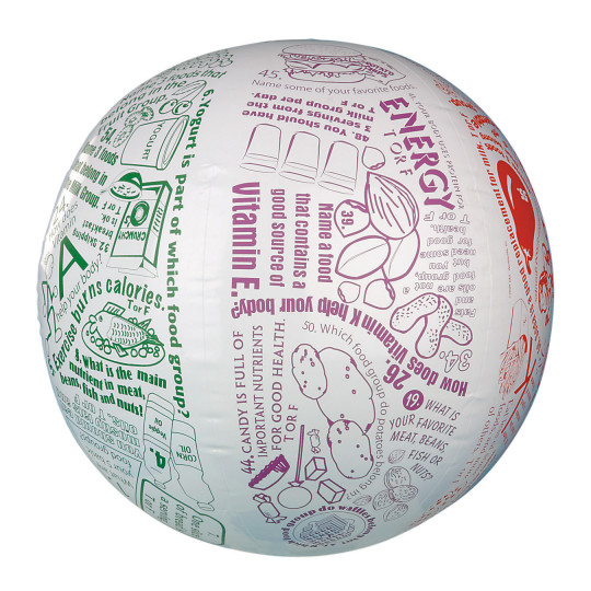 S S Worldwide Toss 'n Talk About Nutrition Ball