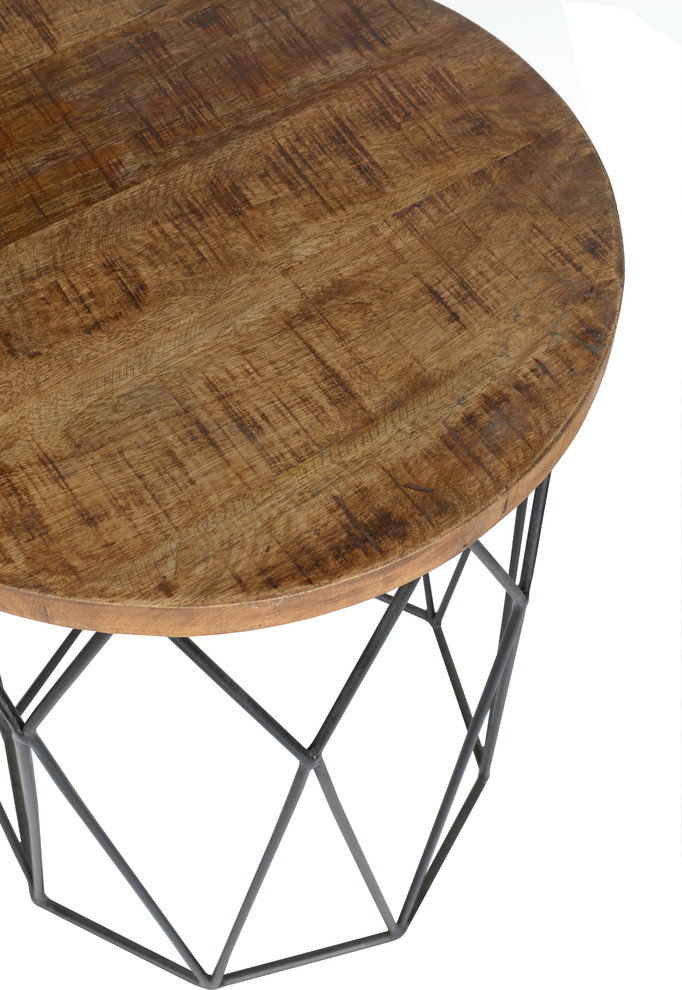 Chester Round End Table by Kosas Home   Industrial   Side Tables And End Tables   by HedgeApple  Houzz