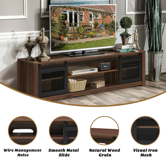 Costway 06849127 TV Stand Entertainment Center for...