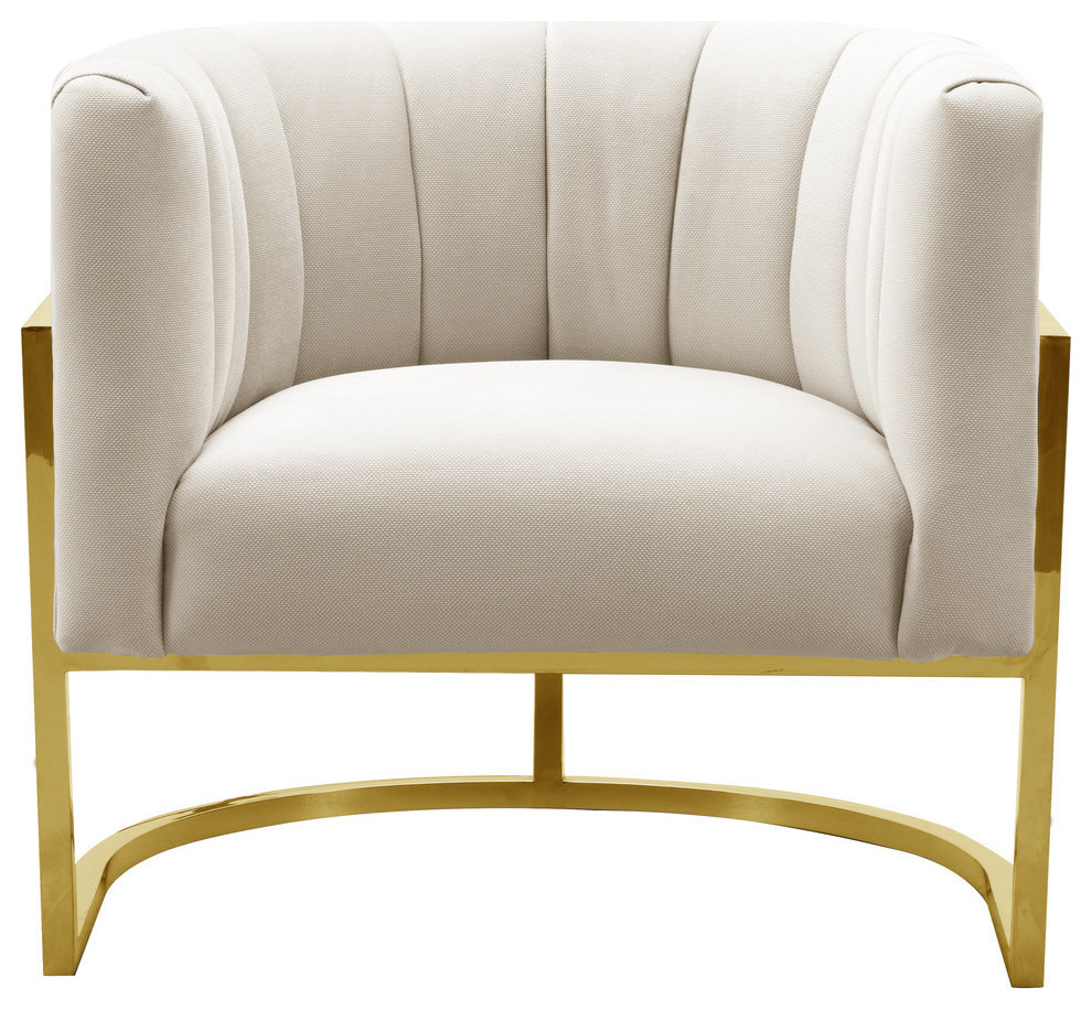 Magnolia Velvet Chair   Contemporary   Armchairs And Accent Chairs   by TOV Furniture  Houzz