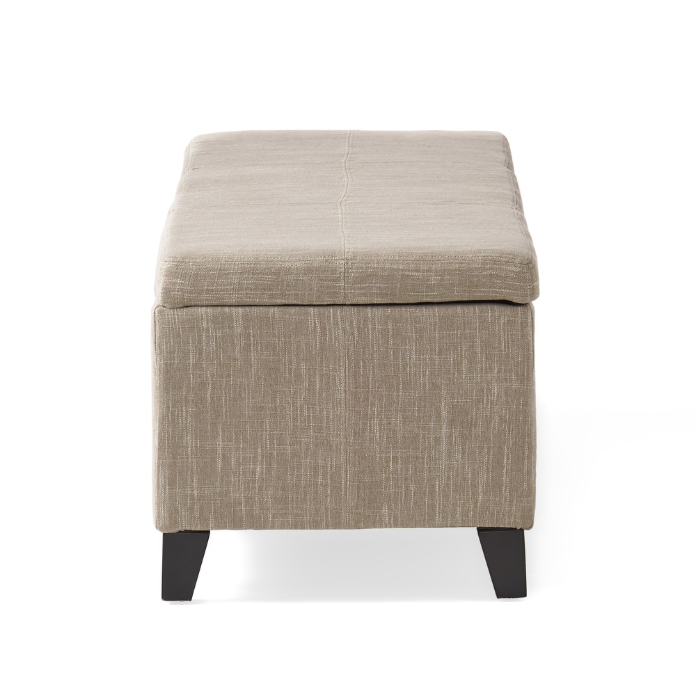 Lucinda Fabric Storage Ottoman Bench by Christopher Knight Home