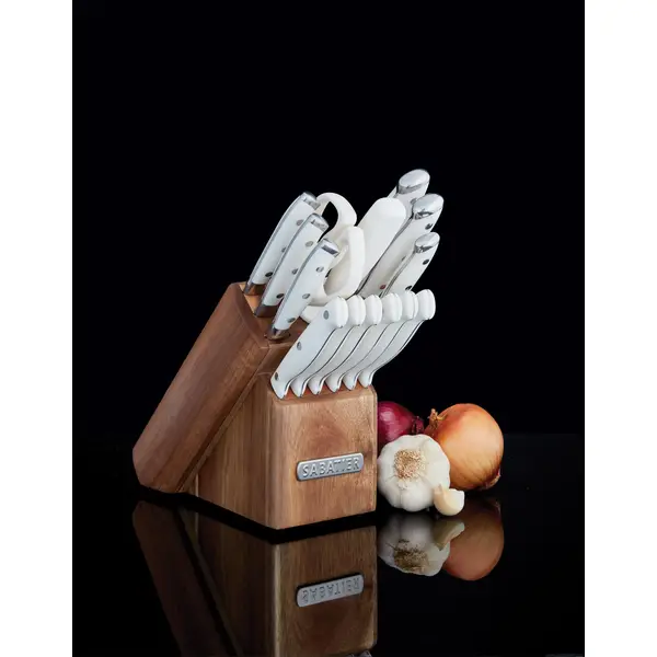 Sabatier 15-Piece Forged Triple Rivet Knife Block Set