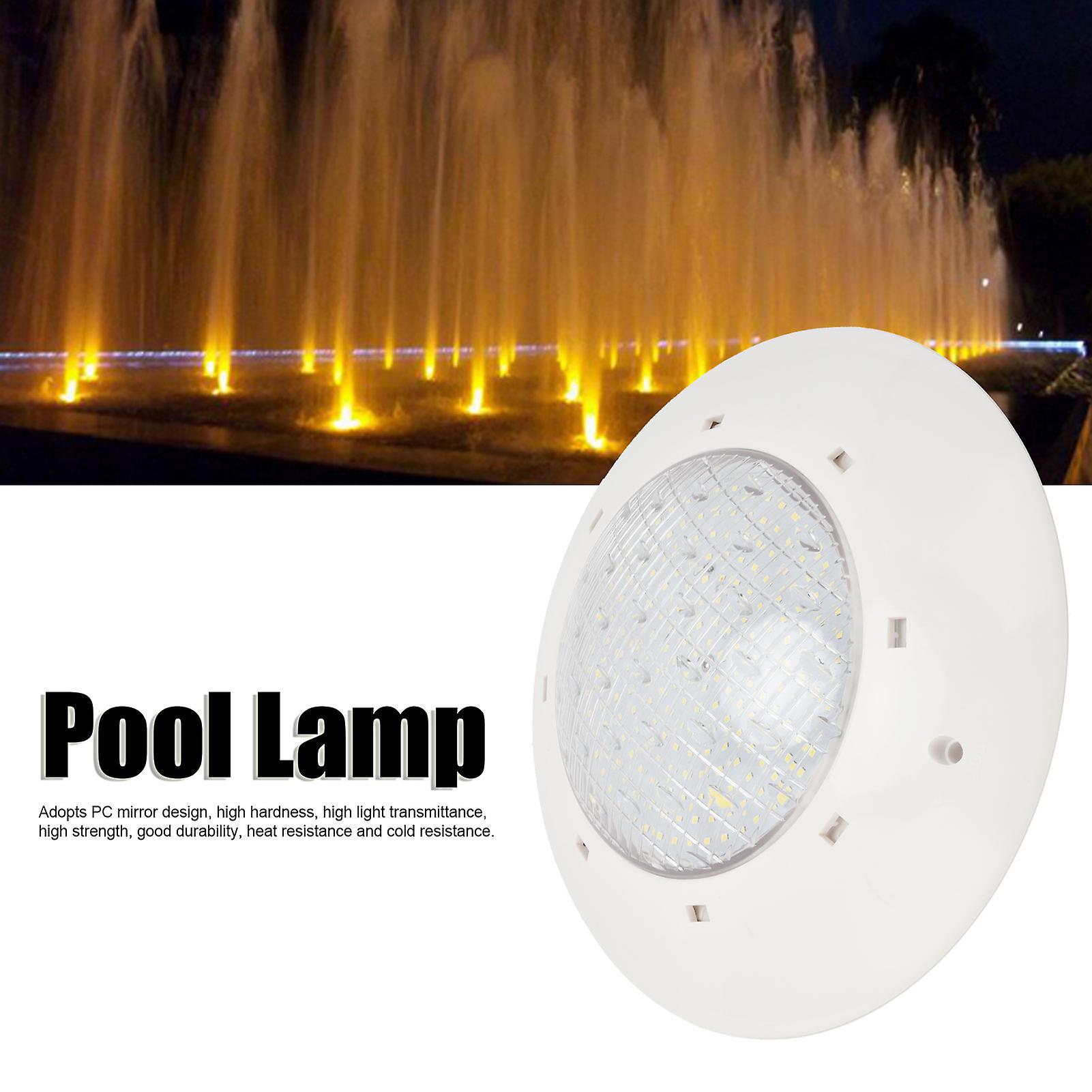 Led Underwater Light Ip68 Waterproof Wall-mounted Swimming Pool Lamp Ac12v Warm Light[25w 2500lm]