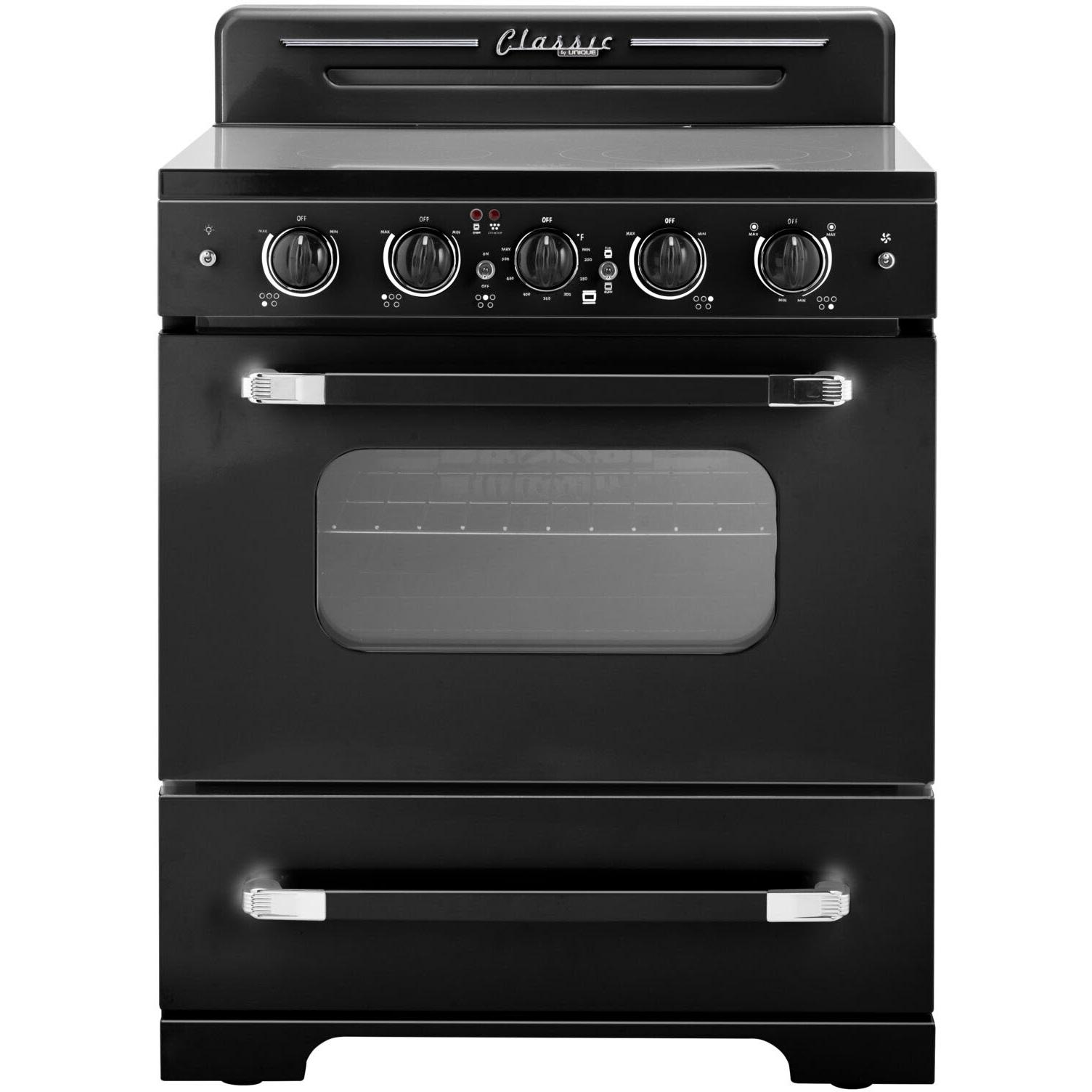 Unique Appliances 30-inch Freestanding Electric Range with Convection Technology UGP-30CR EC B