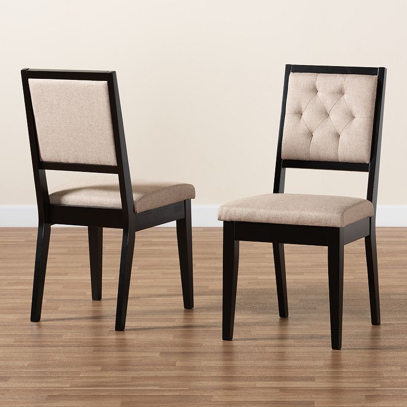 Baxton Studio Gideon Dining Chair 2-piece Set