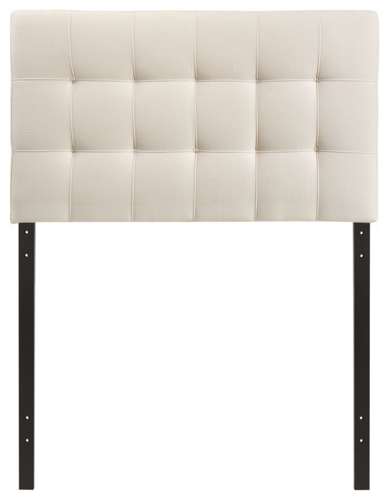 Lily King Tufted Upholstered Fabric Headboard   Transitional   Headboards   by Uber Bazaar  Houzz