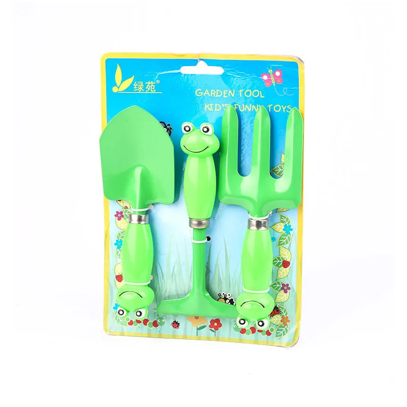 Kids gardening set with garden hand tools with cute handle